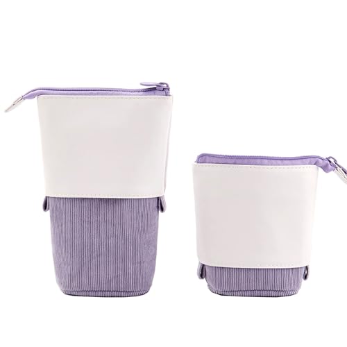 CHILLSILA Federmäppchen, 2-in-1 Schlampermäppchen/Ständer...