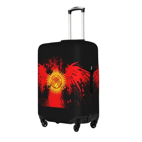 Travel Luggage Cover Kyrgyzstan Kyrgyz Flag Fashion Washable Baggage Suitcase Protector Fit For Luggage X-Large2