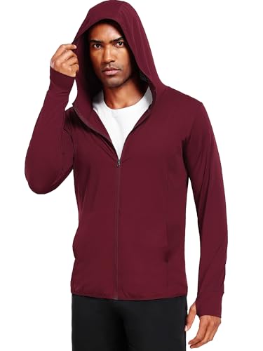 NELEUS Men's Workout Fishing Shirts UPF 50+ Light Jacket Full Zip Sun Protection Long Sleeve Hoodie for Men Hiking4