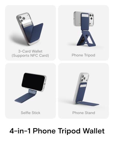 Image of MOFT Snap Phone Tripod Wallet AERA, NFC-Supported Card Holder, iPhone Stand