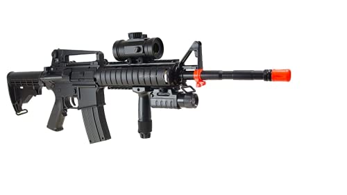 Airgunplace M83 Full and Semi Automatic Electric Powered Airsoft Gun Full Tactical Accessories