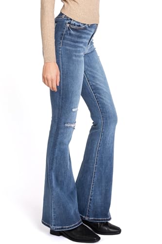 Celebrity Pink Jean Celebrity Pink JeansWomen's Juniors High Waisted Flared Bell Bottoms (7, Denim)