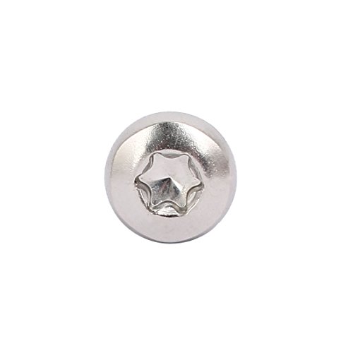 Sourcingmap M2.5 x 10mm 304 Stainless Steel Torx Pan Head Screws Bolts Fasteners 80pcs, Silver, M2.5x10mm - Image 3