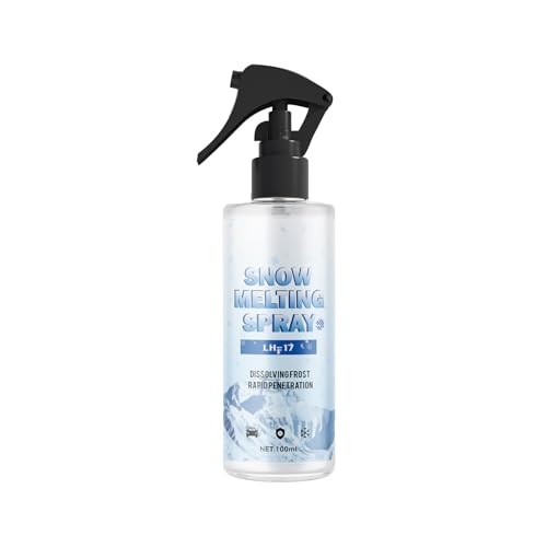 De Icer for Car Windshield, Car Glass Defog and Deicing Spray 100ml, Auto Windshield Defroster Deicing Spray for Car Windshield Window Wipers and Mirrors