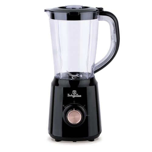 Berlinger Haus Licuadora de Mesa, 500W, 1.5L, 2 Velocidades con Función Turbo, Cuchillas de Acero...
