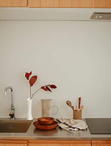 Ginsco White Ceramic Vase 7 Inch Tabletop Vase Small Modern Design Nordic Minimalist Handmade Flower Vase For Dining Room Table Decoration Home Living Room Bookshelf Tabletop Wedding Decor #TOP1