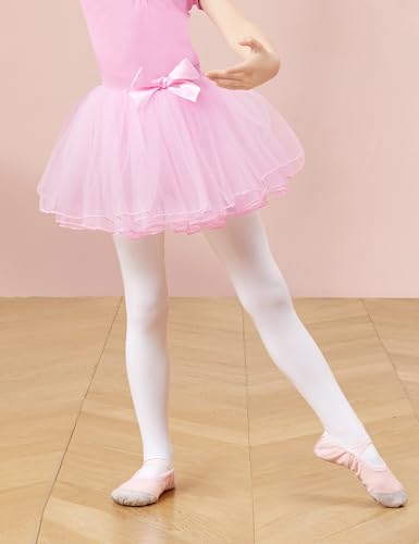 Girls Ballet Dance 4 Layers Fluffy Tulle Tutu Party Princess Tutu Skirts2