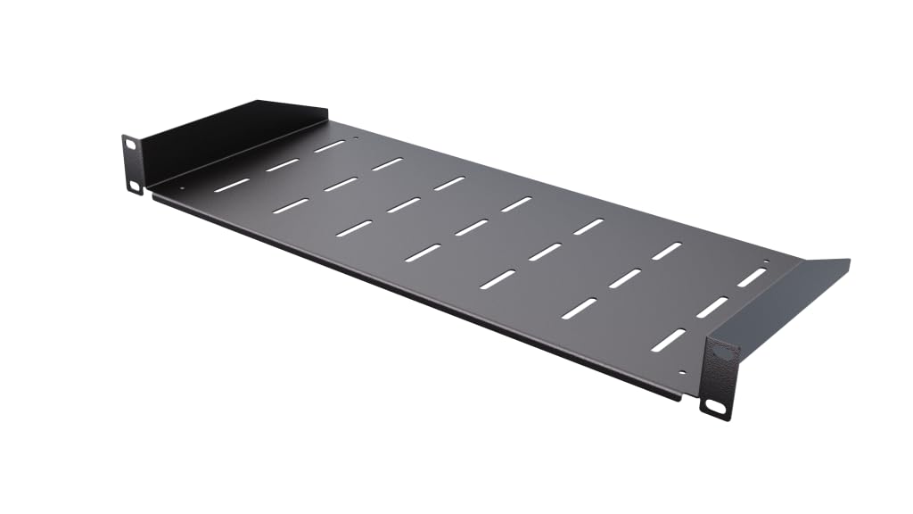 Ripiano Rack 19 Pollici 1U Armadio Server 25 kg Fissaggio Posteriore Profondità Variabile
