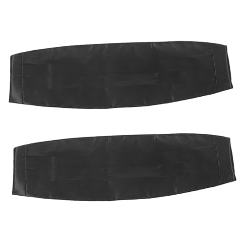 KESYOO 2Pcs Solid Color Satin Cummerbund for Men Adjustable Waistband for Formal Tuxedo Weddings and Party Events Stylish Accessory