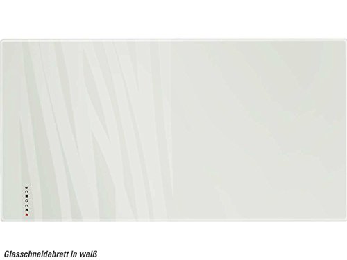 Preisvergleich Produktbild Schock 629045 Glasschneidebrett weiß Schneidbrett Spülenzubehör Granit milchig