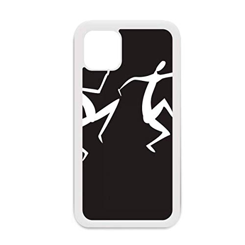 Coque iPhone 12 Pro Max Blanche Motif Abstrait Égypte Ancienne Protection Rigide