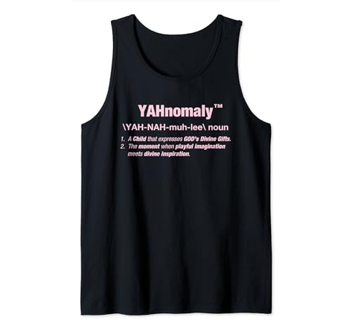 Yahnomaly Signification en lettres de couleur rose Débardeur
