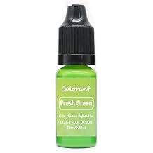 Surakey Candle Dye - 10ml Liquid Color Dye for Candle Making, Safe and Natural - Liquid Candle Wax Dye for DIY Candle Coloring Making Supplies,Soy Wax, Gel Wax, Paraffin Wax Light Green