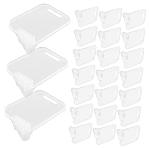 TEHAUX 40Pcs Multi Function Transparent Fridge Dividers Removable Freezer Separators for Organized Storage for Refrigerator Door and Side Compartment Space Saving Design