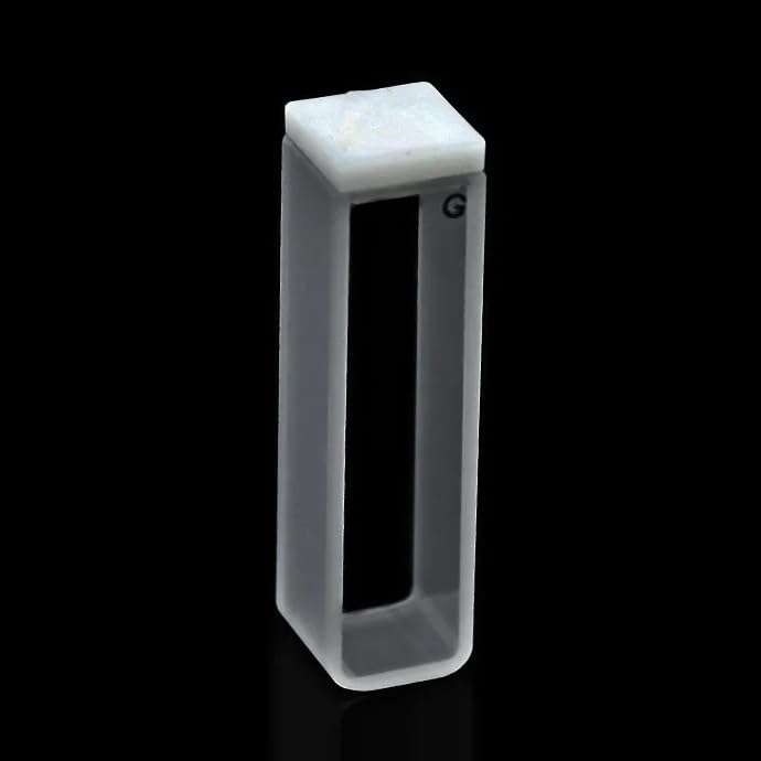 Laboratory Boxed Glass colorimetric Dish, Glass Cup Liquid Sample Cell Optical Path 10mm Absorption Cell 3.5ml for Spectrophotometer sintering Technology 4