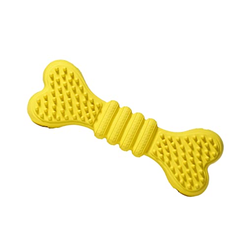Toyvian 大型犬用耐噛みラバーペット磨牙棒 知育骨型歯みがきおもちゃ 歯の健康促進 強化関係構築 イ ー