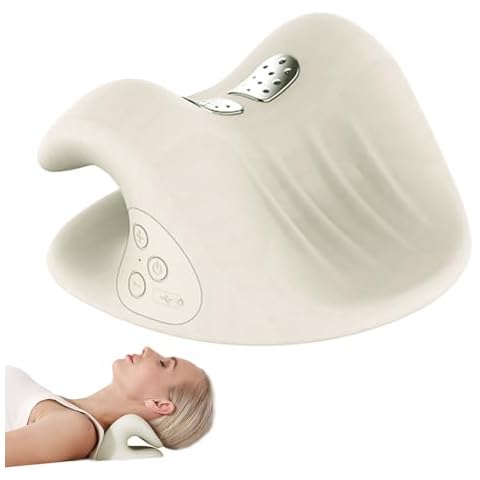 Cervical spondylosis pillow, 2-in-1 cordless heated sleep neck pillow, neck traction device, neck and shoulder relaxer, arch design 3-Level heating control, neck massager for deep tissue pain relief Cover