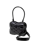 [ガニー] ショルダーバッグ A6288 099 BUTTERFLY TOP HANDLE WITH STRAP PATENT レディース BLACK [並行輸入品]