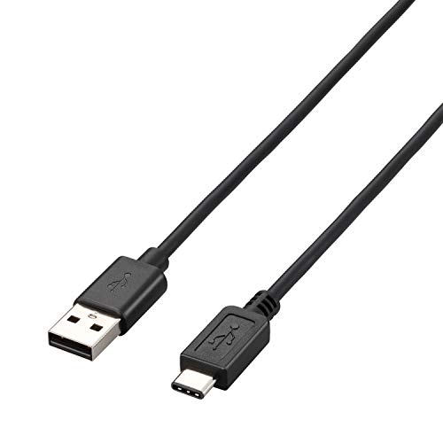 エレコム USBケーブル Type C ( USB A to USB C ) 15W 2.0m USB2.0準拠 最大480Mbps ブラック U2C-AC20BK エレコム USBケーブル Type C ( USB A to USB C ) 15W 2.0m USB2.0準拠 最大480Mbps ブラック U2C-AC20BK
