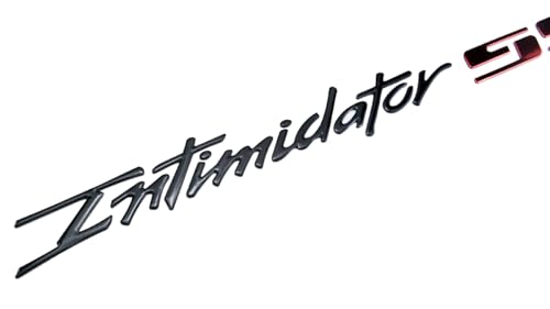 Image of 2Pc Intimidator SS Decal Emblems 3D Domed Badges Sticker Nameplate Replacement for SS (Black Red)
