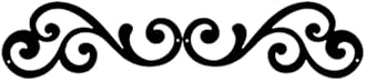 Metal Scroll Wall Art Traditional Iron Wall Decor Wall Medallion Home Decorations Decorative Scroll Accent for Hallway Front Porch Above Door