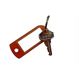 20E51 アルファ南京錠用純正キー 1本（鍵札付き・オレンジ色）