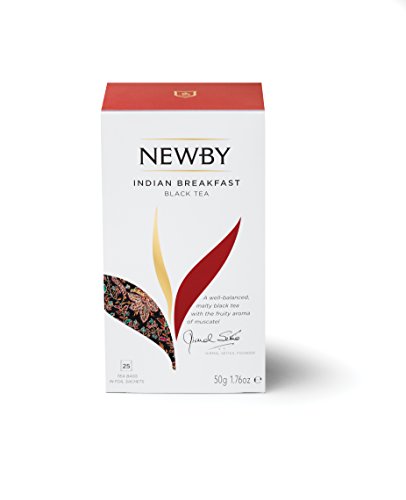 Newby Tea Bags, Indian Breakfast Black Tea | 25 Count | Medium Strength, Muscatel Aroma and Malty Flavour (B00MGJIO5G) Amazon Price History, Amazon Price Tracker
