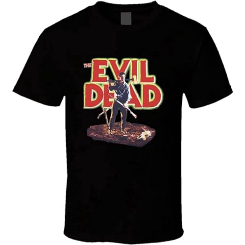 sonvsee The Evil Dead Cult Horror Movie T Shirt Mens Funny t Shirts Adult S Black M