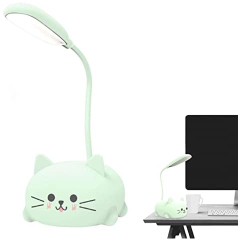 PIGMANA Mini Cat USB Lamp, LED Cute Animal Night Light, 360° Adjustable Cute Warm Night Light, USB Charging Table Lamp, Bedroom Desktop Decoration Ornaments Cover