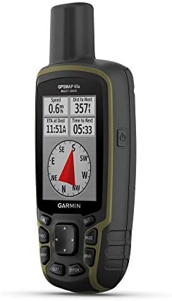 GPSMAP 65s, Button-Operated Handheld with Altimeter and Compass, Expanded Satellite Support and Multi-Band Technology, 2.6" Color Display