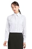 [アオキ] 【マイナビ学生の窓口共同開発】 就活 ブラウス シャツ 長袖 形態安定 透けにくい ストレッチ 無地 レディース 白/シャツカラー 2 9 号
