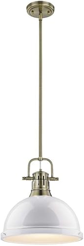 Miniatura 6 de 1 colgante de barra de luz en estilo clásico 14.63 pulgadas de alto por 14 pulgadas de ancho acabado cromado, colgante industrial de color cromado