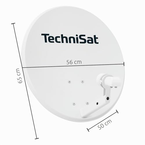 Technisat 1060/2882 Antena Satelitarna, Jasnoszary, Średnica 60 cm
