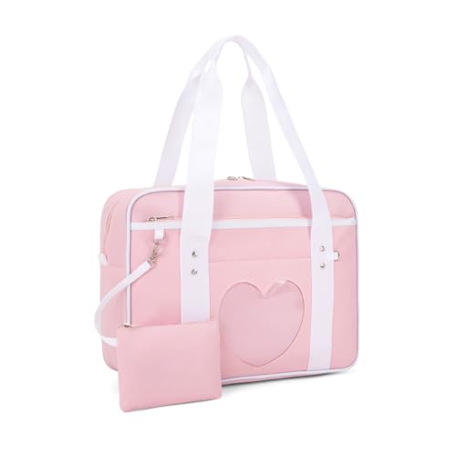 50% Off Heart Shape Window Japanese Handbag - Laptop & Shoulder Bag