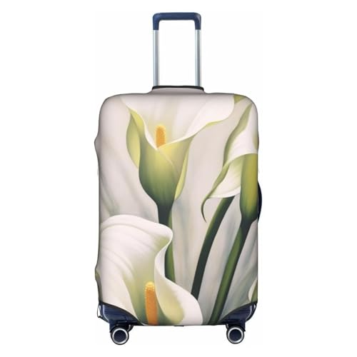Beauty Flowers Printed Luggage Cover Elastic, Washable, Universal Fit 18-32 Inch Travel Suitcase Cover Easy To Identify