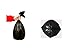 1.2-1.5 Gallon/180pcs Small Wastebasket Trash Bags Black Garbage Bag,Thin Material, Bedroom Office Trash Can Liners