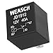 Weasch 4 Pack JD1912 Car Relay, 12V 40A, 4 Pin SPST, Automotive Switches and Starters, Waterproof Relay for Boat Tractor Truck Motorcycle (4)