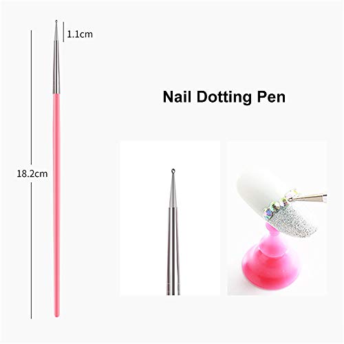 yeacher 15 pçs kit de pincel de unhas dicas de arte de unhas pincel de construção de unhas de gel UV