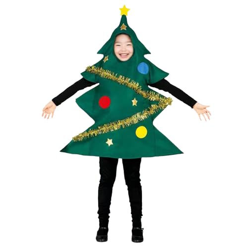 [Babsully] クリスマス 衣装 子供 クリスマスツリー コスプレ衣装 キッズ コスチューム ドレス 女の子 帽子付き クリスマス コスチューム サンタ コスプレ 子供 キッズ クリスマス 衣装 可愛い クリスマスツリー 仮装 変身 サンタコスプレ おもしろい 仮装 コスチューム 帽子付き cosplay 子供 イベント 文化祭 学園祭 新年会 演出服 (S/グリーン)