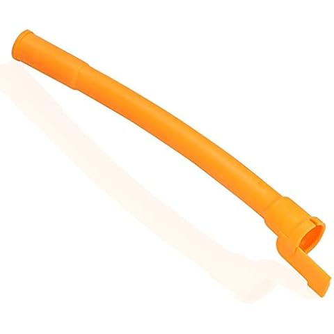 038103663 Engine Oil Dipstick Tube, Terisass Dipstick Guide Tube Funnel Plastic 1.9TDI Oil Dip Stick Compatible with A3 A4 Alhambra Cordoba Ibiza Inca Leon Toledo Octavia (Orange) Cover