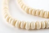 Handmade by fair trade artisans in Indonesia Each bead measures 4 x 6-7mm, with hole size of 2mm 24" Strand - wholesale value Authentically made in Indonesia Official product of The Bead Chest