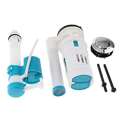 PETSTIBLE Cistern Toilet Fill Parts Water Drain Flush Valve Button Set Repair Fittings Fit for Connected Toilets Cover