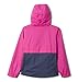 Columbia Youth Girls Rain-Zilla Jacket, Wild Fuchsia/Nocturnal, Large