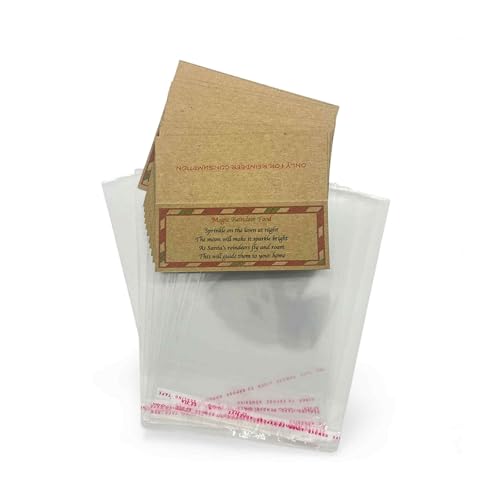 12 x DIY Make Your Own Magic Reindeer Food Packets Envelopes Christmas Eve Box Novelty