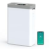 100㎡ Tragbarer Luftreiniger mit HEPA-Filter, Desktop-Luftfilter , 3 Geschwindigkeiten, Touchscreen, Timer, Schlafmodus-Luftreiniger CADR 340m³/h für Zuhause und Büro