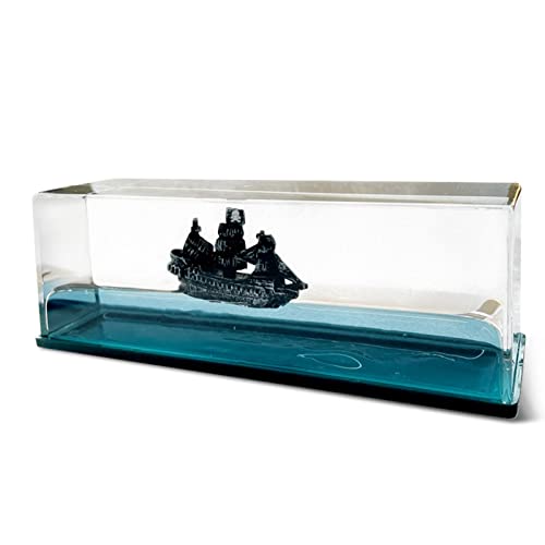 YRTUOP Black Pearl Ship In A Bottle, Unsinkable Boat In A Bo