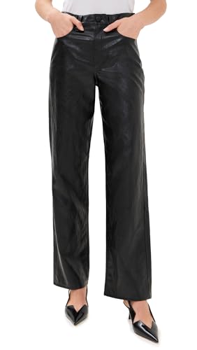 rag & bone Women's Shea Faux Leather Foil Pants
