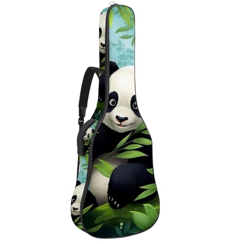 Sac pour guitare acoustique motif panda mignon, cadeau parfait pour musiciens