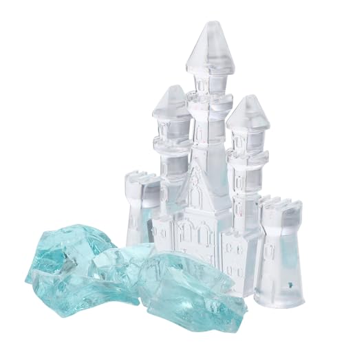 1 セット 水槽城の装飾 水槽 砂利 水槽 装飾 水耕栽培ポット 吹き出し口の装飾 キャリアの装飾 動物の装飾 装飾品の装飾 耐摩耗性人工城 テラリウム用品 人工の城の装飾 ガラス Levemolo