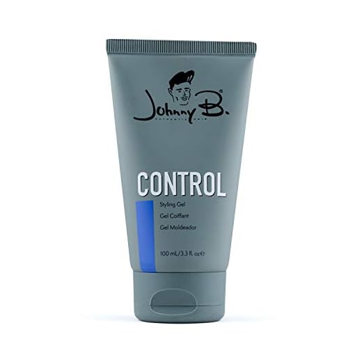 JOHNNY B. Control Alcohol-Free Hair Styling Gel, Strong Hold, All Hair Types 3.3 oz.